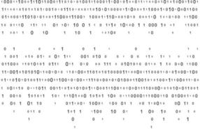 codice binario zero una matrice sfondo bianco bellissimo banner wallpaper vettore