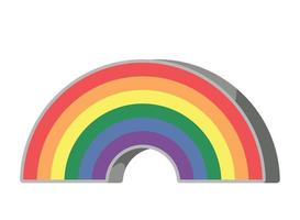 bandiera lgtbiq in arcobaleno vettore
