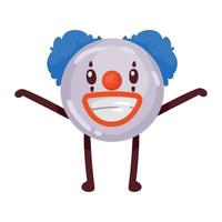 emoticon da clown classico vettore