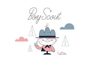 Boy Scout gratuito vettore