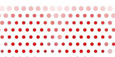 layout vettoriale rosso chiaro con forme circolari.