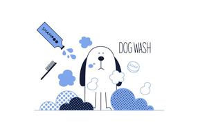 Dog Wash Vector gratuito