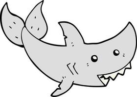 vettore di squalo dei cartoni animati