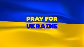 bandiera ucraina gialla blu con stop war in lettere ucraine. fermare l'aggressione della Russia contro l'Ucraina. vettore