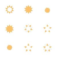 star vector series, il vettore di una collezione di stelle lucenti. ottimo per decorazioni, icone, simboli.