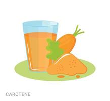 illustrazione vettoriale di carotene