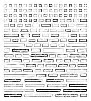 collezione di cornici quadrate strutturate vettore