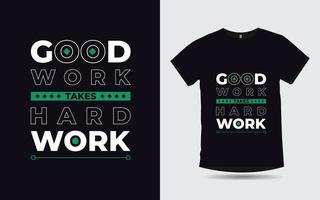 citazioni motivazionali tipografia creativa design moderno della maglietta vettore