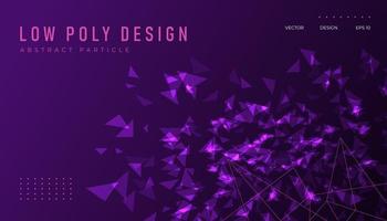 raccolta di sfondo vettoriale low poly. illustrazione astratta triangoli design per poster, banner, presentazione