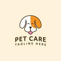 logo per la cura del cane vettore