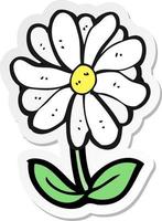 adesivo di un simbolo di fiore dei cartoni animati vettore