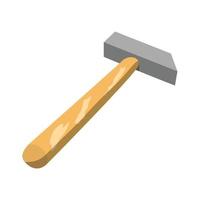 i martelli vengono solitamente utilizzati per inchiodare, riparare un oggetto, forgiare metallo e distruggere le illustrazioni vettoriali di un oggetto
