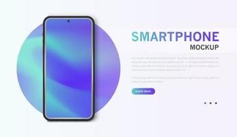 modello di smartphone. ui dispositivo, mockup ux per modello moderno di presentazione per infografica o design di presentazione. disegno vettoriale