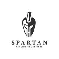semplice logo vettoriale creativo spartano logo design a forma di lettera h. simbolo, modello.