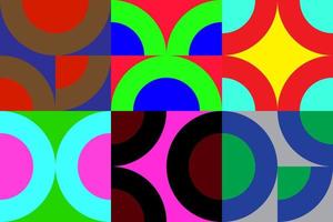 vettore di sfondo a forma di cerchio con molti colori