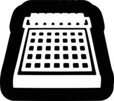 icona del calendario mensile vettore