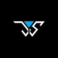 js lettera logo design creativo con grafica vettoriale, design del logo abc semplice e moderno. vettore