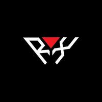 rx lettera logo design creativo con grafica vettoriale, rx logo semplice e moderno. vettore