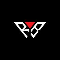 rb lettera logo design creativo con grafica vettoriale, rb logo semplice e moderno. vettore