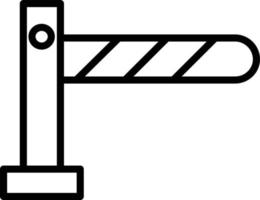 icona della linea di barriera vettore
