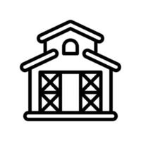 icona di stile linea fienile. illustrazione vettoriale per progettazione grafica, sito Web, app