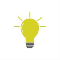 lampada icona logo disegno vettoriale