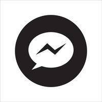 messaggio icona logo disegno vettoriale