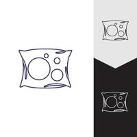 modello icona cuscino logo vettoriale
