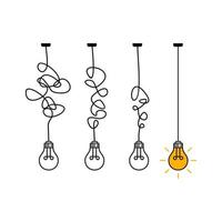 lampadina idea illustrazione vettore