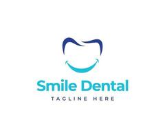 Sorridi dentale logo design. dentale Sorridi logo modello. vettore