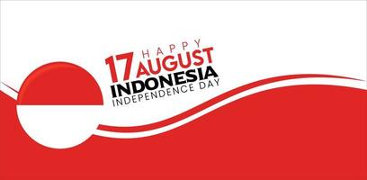 17 ° agosto Indonesia indipendenza giorno celebrazione vettore