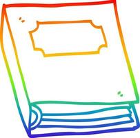 arcobaleno pendenza linea disegno cartone animato viola libro vettore