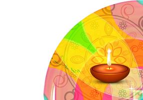 Carta decorativa di Diwali Festival vettore