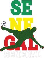 calcio calcio giocatore, Senegal calcio vettore illustrazione. Senegal calcio giocatore giocando calcio vettore.