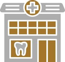 stile icona clinica dentale vettore