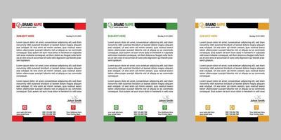 carta intestata moderno aziendale attività commerciale carta intestata modello design vettore