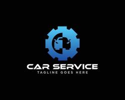 auto servizio logo design vettore