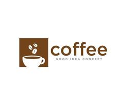 caffè logo icona design vettore