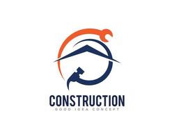 costruzione edificio logo icona disegno vettoriale