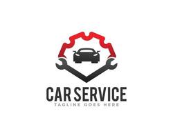 auto servizio logo design vettore