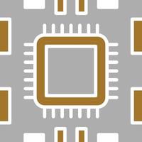 stile icona microprocessore vettore