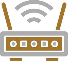 stile icona router wireless vettore