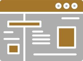 stile icona sito web ux vettore