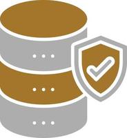 stile icona di sicurezza del database vettore