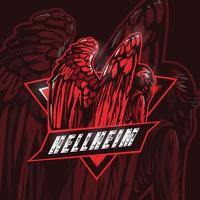 Hellheim esport logo vettore