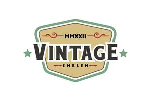 semplice minimalista Vintage ▾ retrò distintivo emblema etichetta logo design vettore