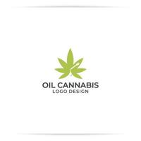 logo design marijuana olio, marijuana, cbd, eco vettore simbolo per azienda agricola, benessere.