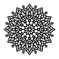 disegno del fondo di logo di arte del fiore della mandala vettore