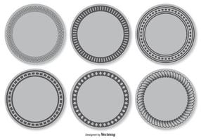 Set di etichette vettoriale vuoto