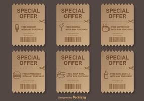 Voucher di vettore di offerta speciale